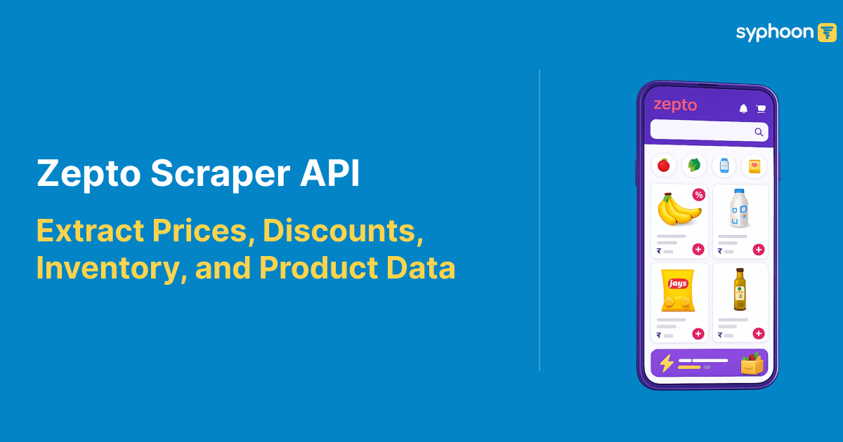 Zepto Scraper API: Extract Prices, Discounts, Inventory, and Product Data